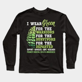 Mental Health Awareness Matters Support I Wear Green Long Sleeve T-Shirt